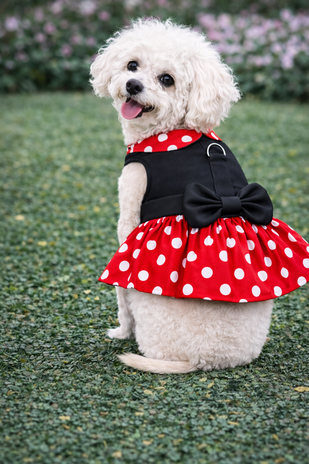 Parisian Pet ‘Polka Dot Dog Dress’ Cute Outfit for Dogs & Cats Red